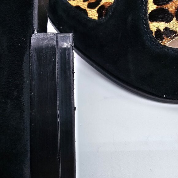 Alfani Step N Flex Zanta2 Womens Loafers 9.5 M Leather Suede Calf Hair Leopard - Picture 6 of 15